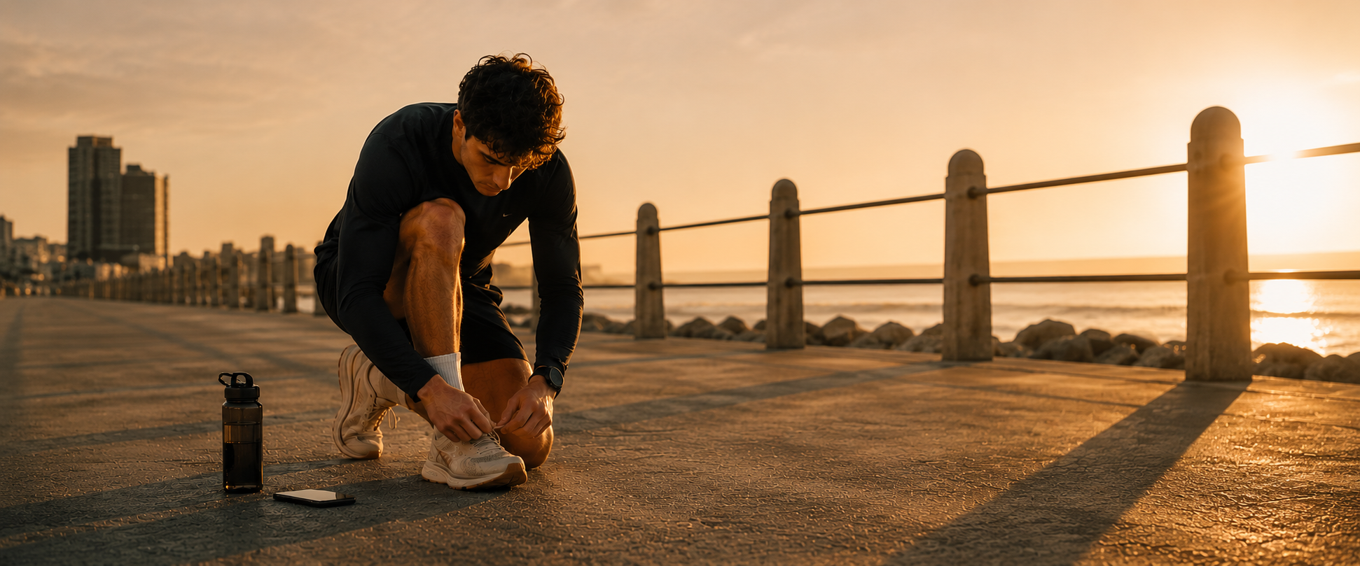 Person training with focus in a bright gym.